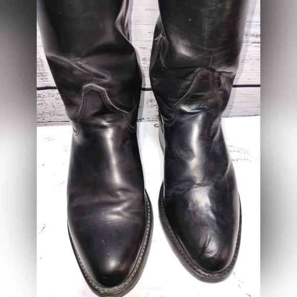 Double‎ H By Richland Cowboy Boot Black size 5.5 Slip Resistant Cat Paw - Picture 2 of 6